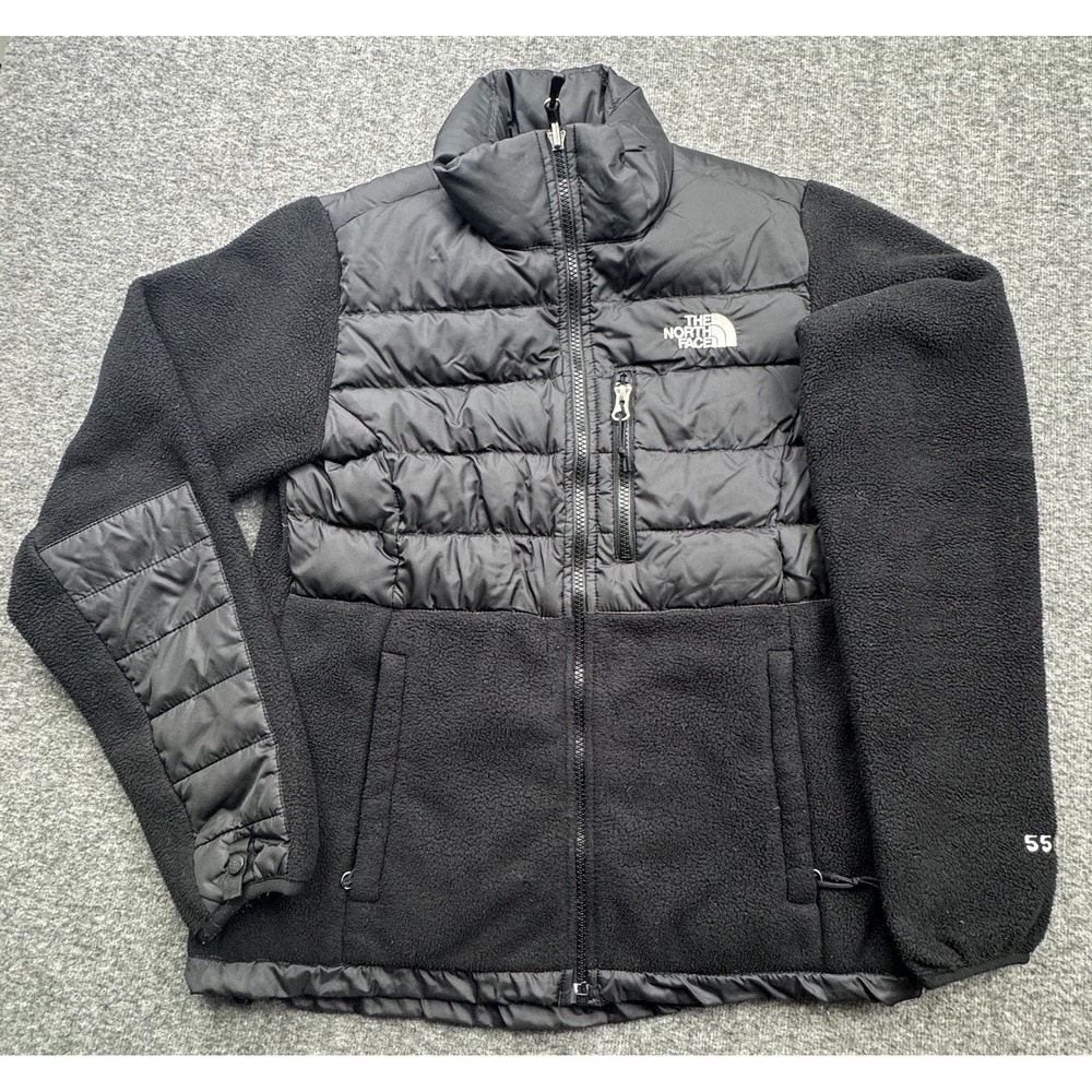 The North Face Denali Jacket Womens Sz S Black 550 Fill Goose Down Puffer Fleece